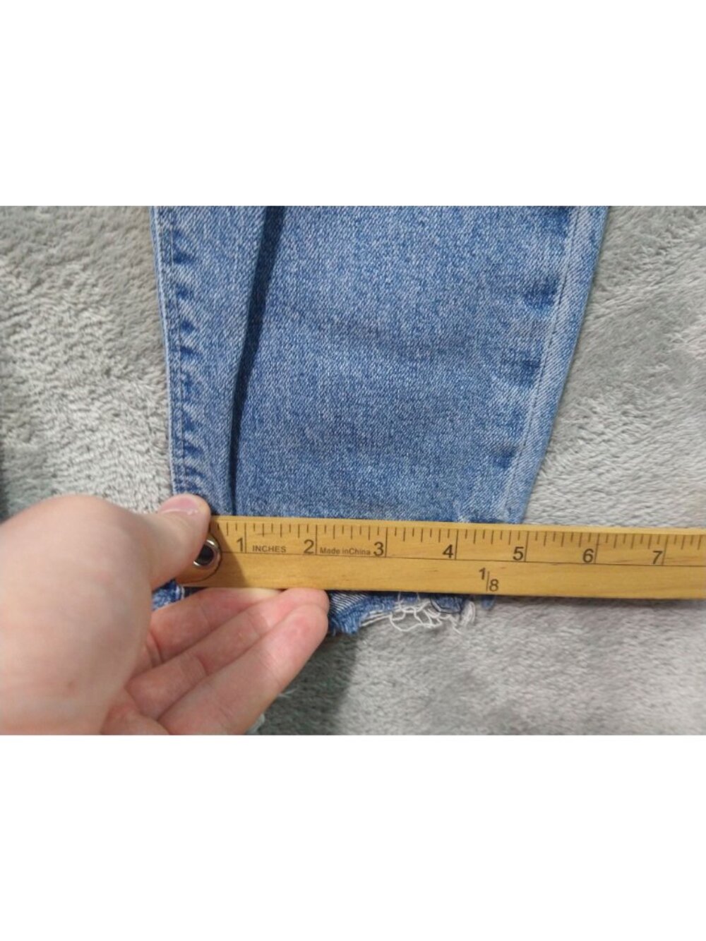 Lucky Brand Jeans Womens 4/27 Blue Cone Denim AVA Skinny Mid Rise Distressed - Picture 6 of 12